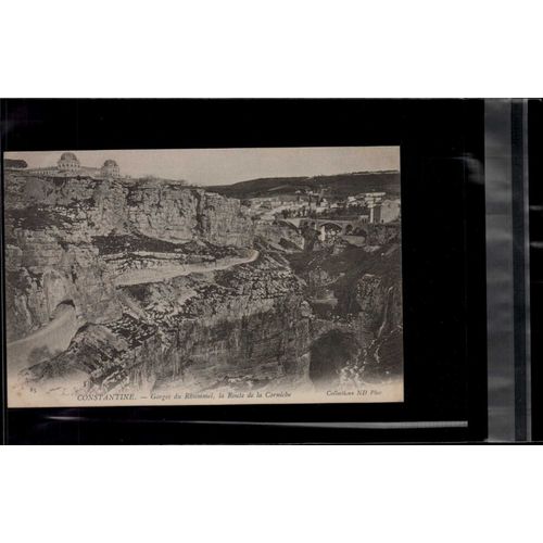 Carte Postale Constantine Gorges Du Rhummel , La Route De La Corniche En I'état Sur Les Photos