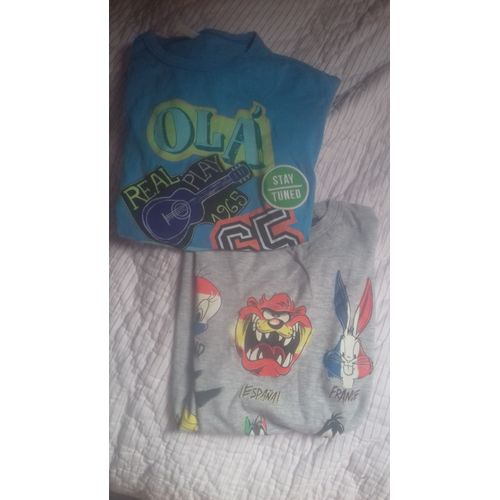 Lot De 2 T-Shirt Benetton/Zara 12 Ans Garçon