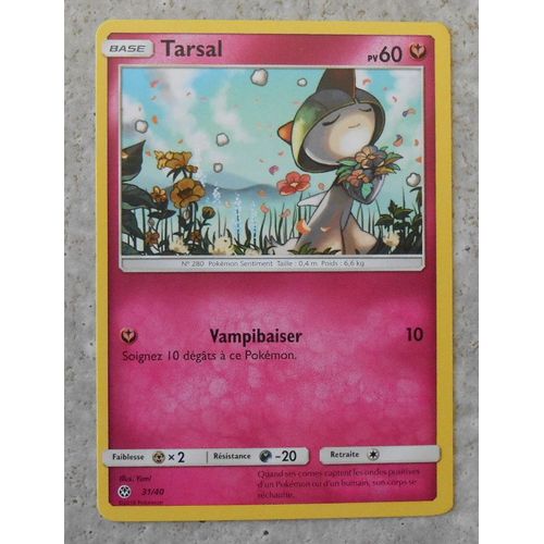 Carte Pokémon Promo Mc Donald 2018 Tarsal 31/ 40