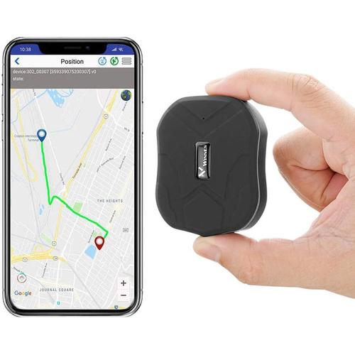 Mini Traceur GPS sans Abonnement pour Voiture Moto Enfant Tracker GPS avec SOS Alarme Moteur Vibrant GSM Traqueur Pas Limite Distance avec SMS et App Notification Mini TK905 Carte SIM Requise