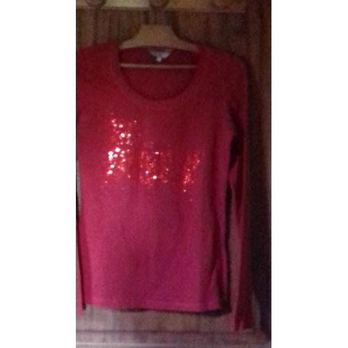 T-Shirt Guess Coton 16 Ans Rouge