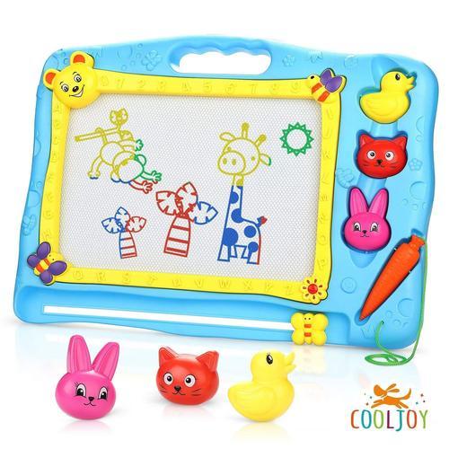 Ardoise Magique Tableau Dessin Magnetique Planche A Dessin Magnetique Pour Bebes Enfants Croquis Dessin Planche Coloree Effacable Jouet Educatif 40 X 31cm Bleu Rakuten