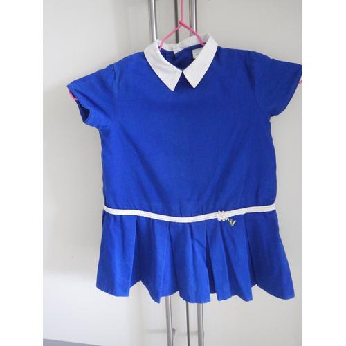 Robe Bout'chou Coton 4 Ans Bleu