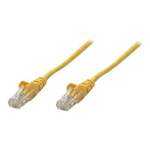 Intellinet Network Patch Cable, Cat5e, 1.5m, Yellow, CCA, U/UTP, PVC, RJ45, Gold Plated Contacts, Snagless, Booted, Lifetime Warranty, Polybag - Cordon de raccordement - RJ-45 (M) pour RJ-45 (M)...