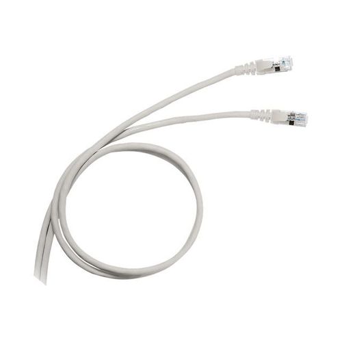Legrand LCS² - Cordon de raccordement - RJ-45 (M) pour RJ-45 (M) - 1 m - UTP - CAT 5e - démarré, sans crochet - gris