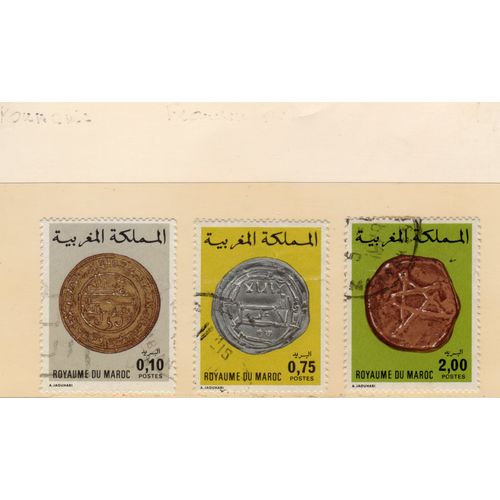 Timbres-Poste Du Maroc (Anciennes Monnaies Marocaines)