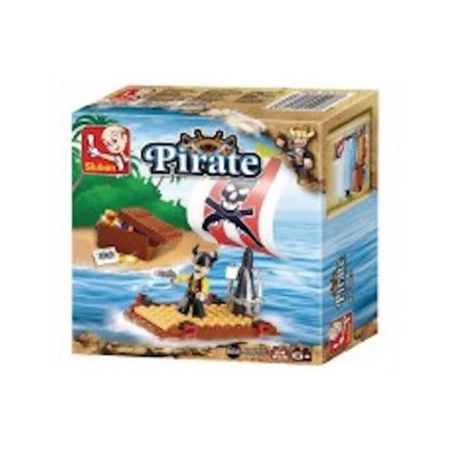 Briques Compatibles Lego - Construction - Pirate - Radeau De Pirates - Sluban