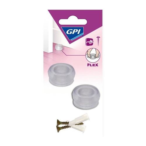 GPI Butee de porte Sol Petit modele elastique - Transparent