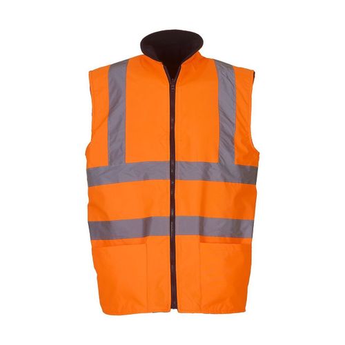 Gilet Sans Manches Haute Visibilit? - Hv008f - Orange Fluo