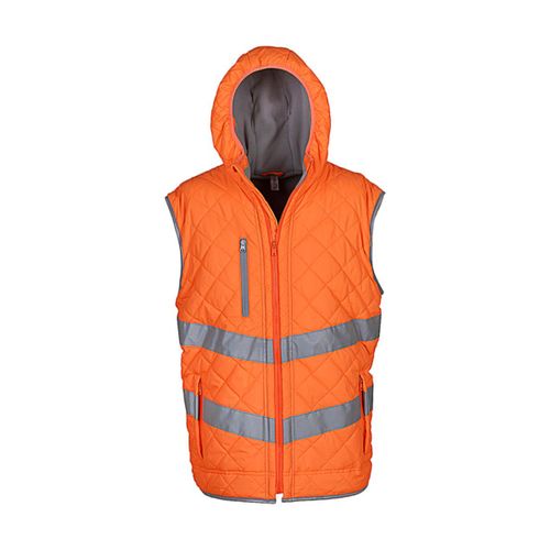 Gilet Matelass? Sans Manches Haute Visibilit? - Hv007 - Orange Fluo