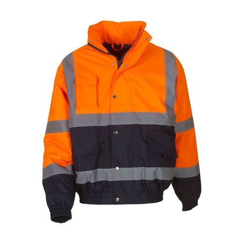 Blouson De S?Curit? 2 Tons Haute Visibilit? Hvp218 Orange Et Marine