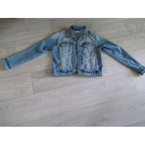 Veste En Jean Cache Cache Jean Bleu Moyen Et Délavé 4 Poches 38 Tbe