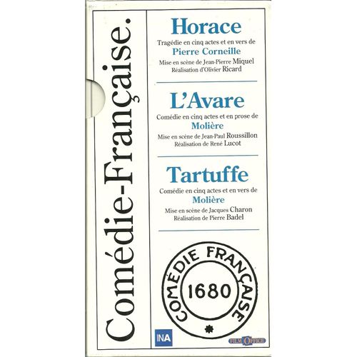 Comédie Française : Horace (Corneille, P. Miquel) L'avare (Molière, Jp Roussilllon) Tartuffe (Molière, J. Charon) 1973/1974/1975