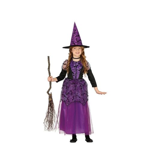 Déguisement De Sorcière Violette Pour Fille (Taille 3-4a)