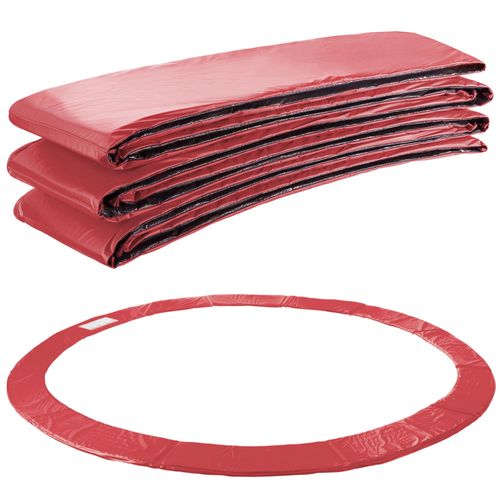 Arebos Coussin De Protection Pour Trampoline De Remplacement | 457 Cm | Trampoline Couverture Rembourrage | Résistant Aux Intempéries Et Uv | Anti-Déchirure | Rouge