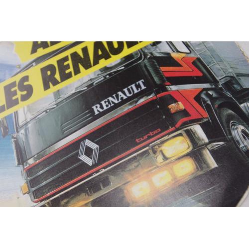 Camion Turbo Allez Les Renault ! - 1 Autcollant Stickers Années 1980 Environ