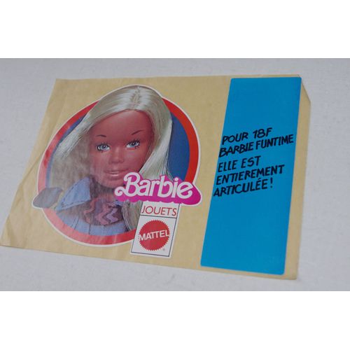 Poupee Barbie Funtime Jouets Mattel - 1 Autocollant Stickers