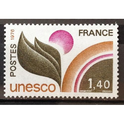 Unesco Feuille 1,40 (Impeccable Service N° 52) Neuf** Luxe (= Sans Trace De Charnière) - France Année 1976 - N21065