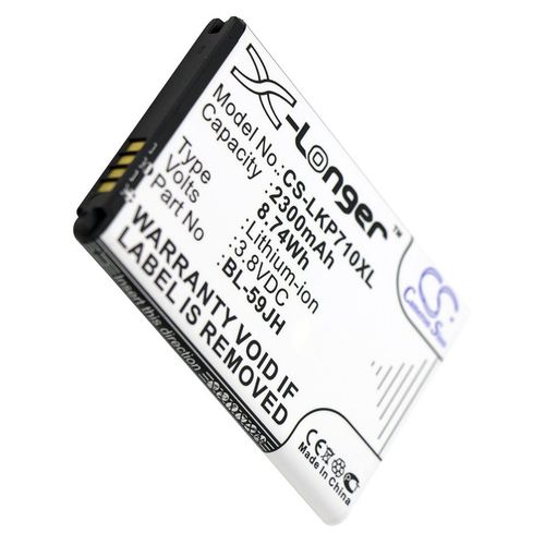 Batterie Li-Ion 3,8v 2300mah / 8.74wh Type Bl-59jh, Eac61998402 Pour Lg Enact, Lucid 2, Vs870