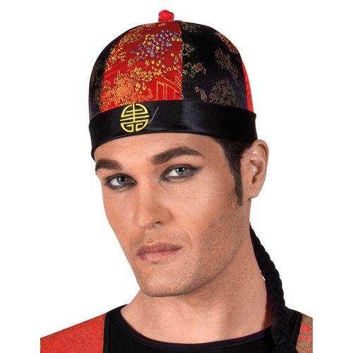 Coiffe Chinois Avec Tresses Adulte - 153658 - Taille Unique - Port 0¿