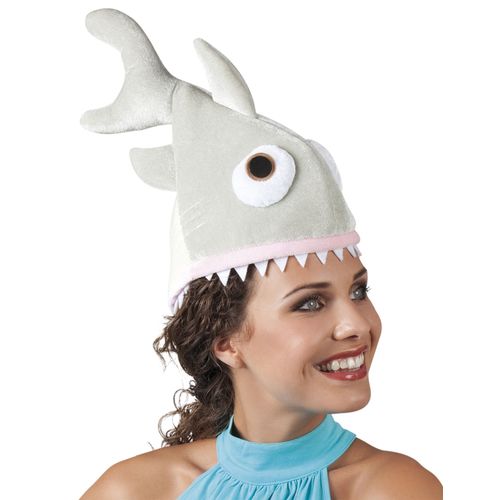 Chapeau Petit Requin En Peluche Adulte Taille Unique