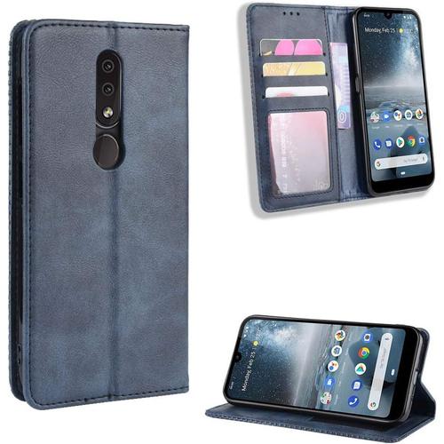 Coque Pour Nokia 4.2,Étui De Protection Coque Pour Nokia 4.2 Coque Housse Etui Cover Funda Blue