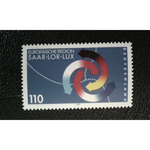 Timbre Allemagne Rfa Yt 1789 Région Européenne Saar-Lor-Lux 1997