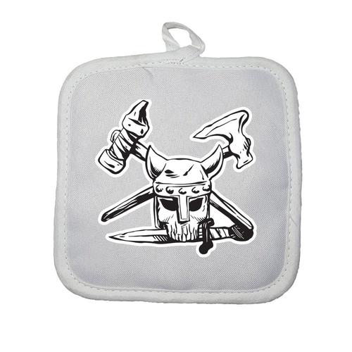 Manique Gant De Cuisine Skull Vikings