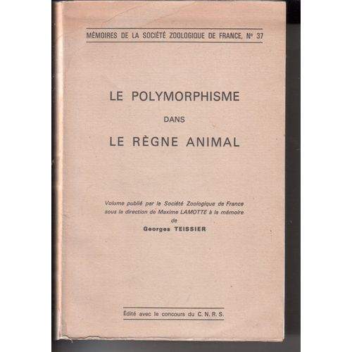 Le Polymorphisme Dans Le Regne Animal
