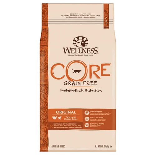 Croquettes Original Dinde Et Poulet Pour Chat - Wellness Core - 1,75kg