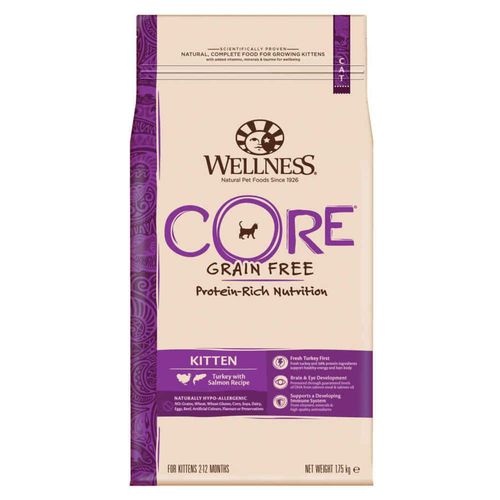 Croquettes Kitten Dinde Et Saumon Pour Chaton - Wellness Core - 1,75kg