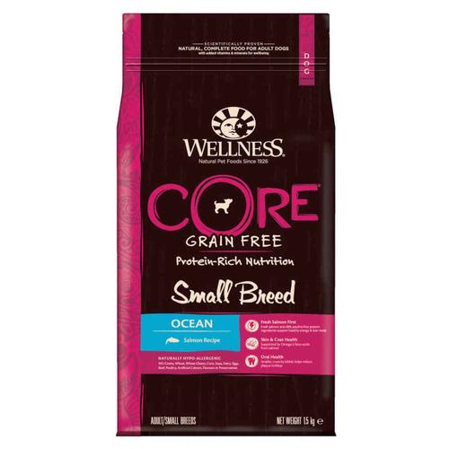 Croquettes Océan Au Saumon Pour Chien Petite Race - Wellness Core - 1,5kg