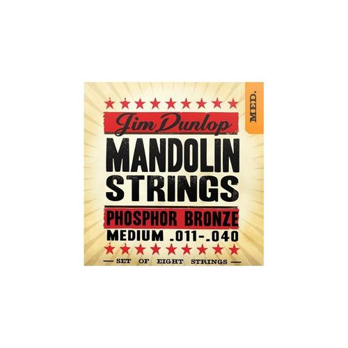 Dunlop Dmp1140 Medium 11-40 Phosphor Bronze - Jeu De 8 Cordes Mandoline