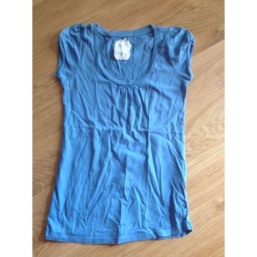 T-Shirt Stradivarius Coton M Bleu