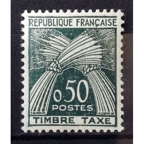Taxes Gerbes - Timbre Taxe - 0,50 Vert Foncé (Impeccable N° 93) Neuf** Luxe (= Sans Trace De Charnière) - Cote 15,00 - France Année 1960 - N21137