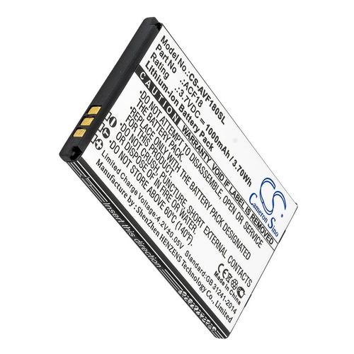 Batterie Li-Ion 3,7v 1000mah / 3.70wh Type Acf18, Acf18v2 Pour Archos F18