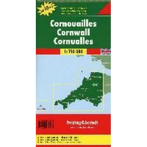 Cornwall 1 : 150 000. Autokarte