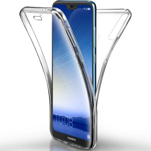 Coque Huawei P20 Lite Etui, Transparent Silicone Gel Case Intégral 360 Degres Full Body Protection Anti-Rayures Coque Housse Pour Huawei P20 Lite