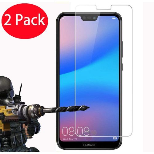 2 Pack - Huawei Y6 2018 Verre Trempé, Vitre Protection Film De Protecteur D'écran Glass Film Tempered Glass Screen Protector Pour Huawei Y6 2018
