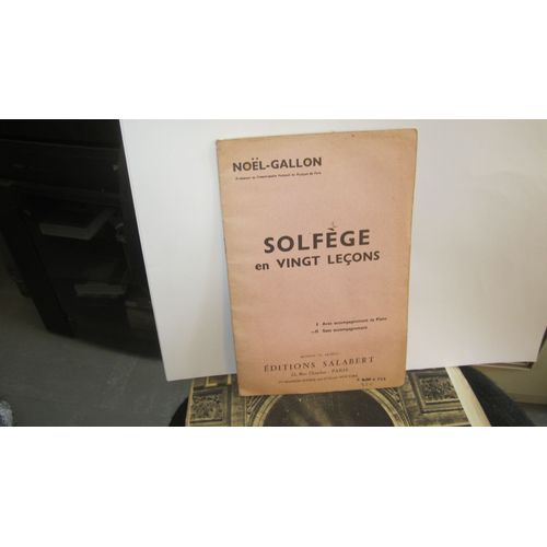 Vingt Leçons De Solfege Avec Accompagnement De Piano Etudes Mélodiques Et Faciles En Clé De Sol 2e À L'usage Des Conservatoires Et Ecoles De Musique