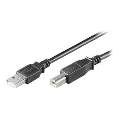 MicroConnect USB 2.0 - Câble USB - USB type B (M) pour USB (M) - USB 2.0 - 30 cm - noir