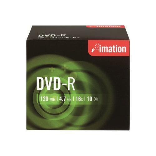 Imation Showbox - 10 x DVD-RW - 4.7 Go (120 minutes) 4x - boîtier CD