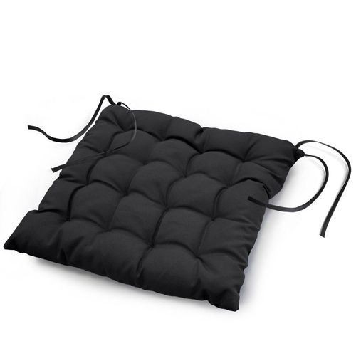 Galette De Chaise Matelassée "Essentiel" 40x40cm Noir