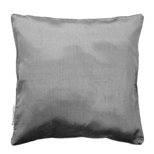 Housse De Coussin "Shana" 40x40cm Gris Perle
