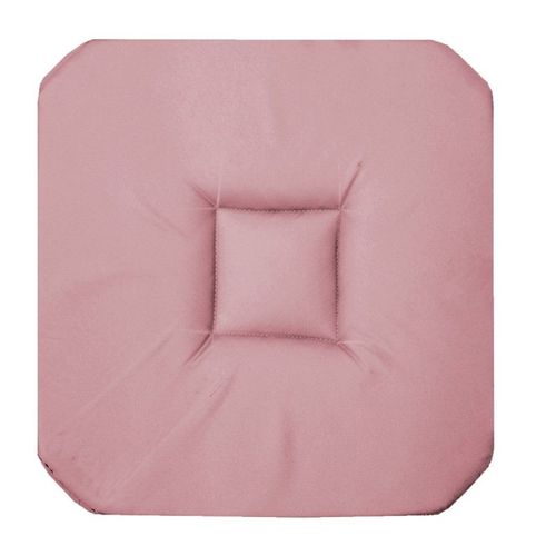 Galette De Chaise "Panama" 36x36cm Rose Dragée