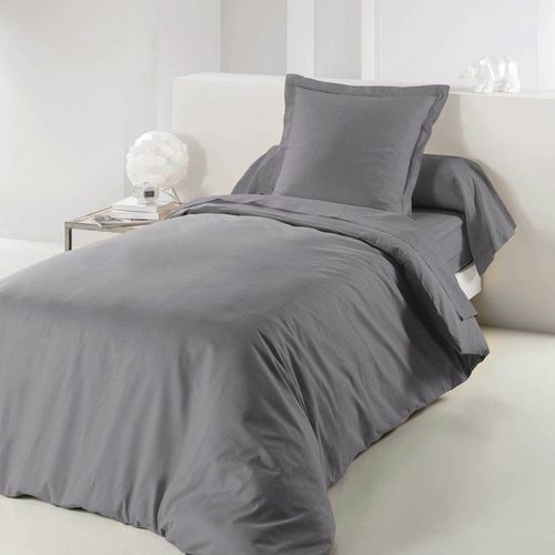 Housse De Couette "Lina" 140x200cm Gris