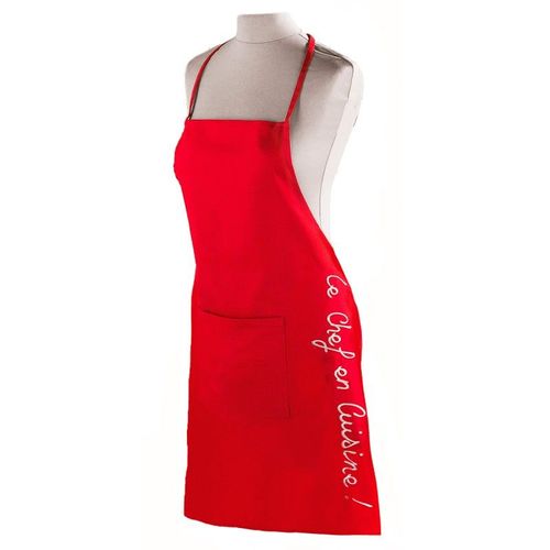 Tablier De Cuisine "Cuistot" 84cm Rouge