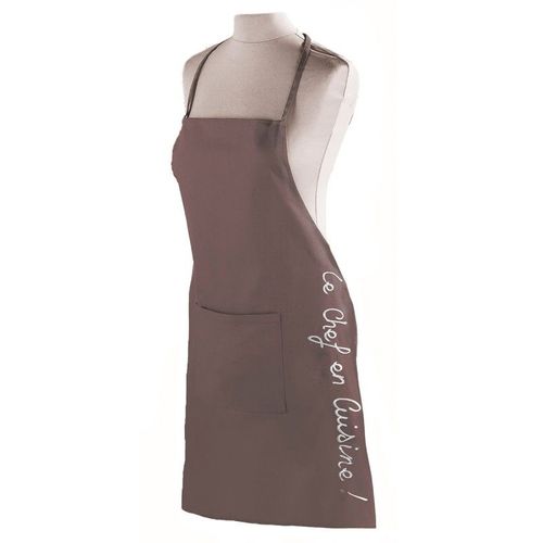 Tablier De Cuisine "Cuistot" 84cm Taupe