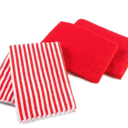 Lot De 3 Torchons Microfibre "Cuistot" 40cm Rouge