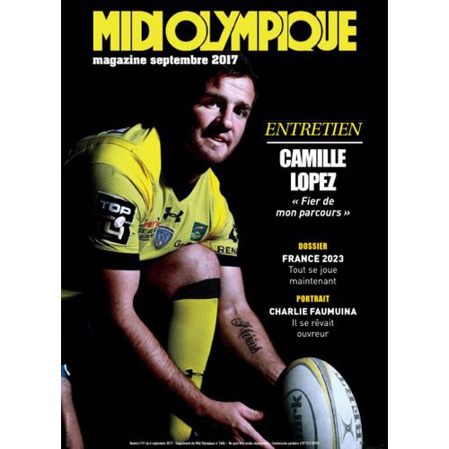 Midi Olympique 191 Rugby Camille Lopez. France 2023. Charlie Faumuina. Entraineurs Sans Club.